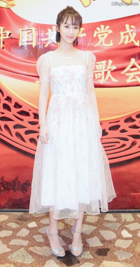 杨紫在文艺晚会上的公主裙（第3张/共7张）