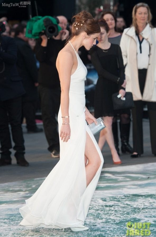 赫敏Emma Watson穿高开叉露背礼服展现青春美腿（第25张/共28张）