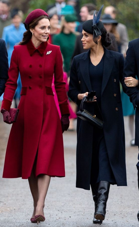 双王妃Kate Middleton(凯特)和Meghan Markle(梅根)同框出镜（第2张/共12张）