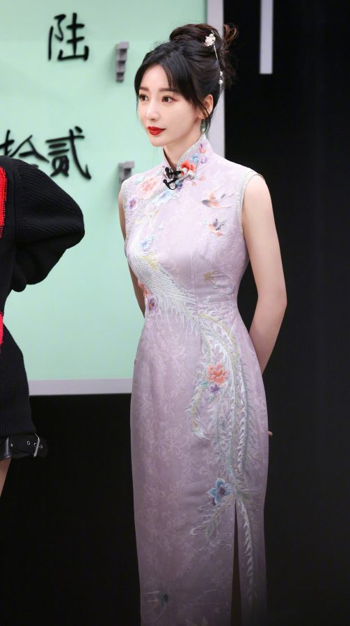 综艺节目《少年行》里柳岩穿上旗袍展露完美曲线（第5张/共6张）