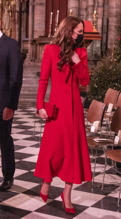 英国王妃Kate Middleton红裙红高根质感肉丝（第7张/共7张）
