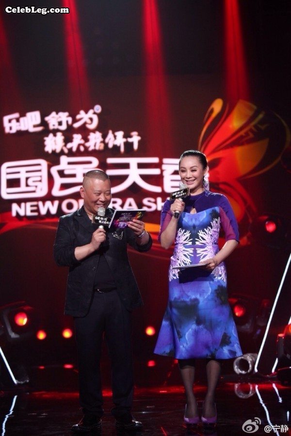 宁静腿穿黑丝和老郭共同主持节目(3/3)
