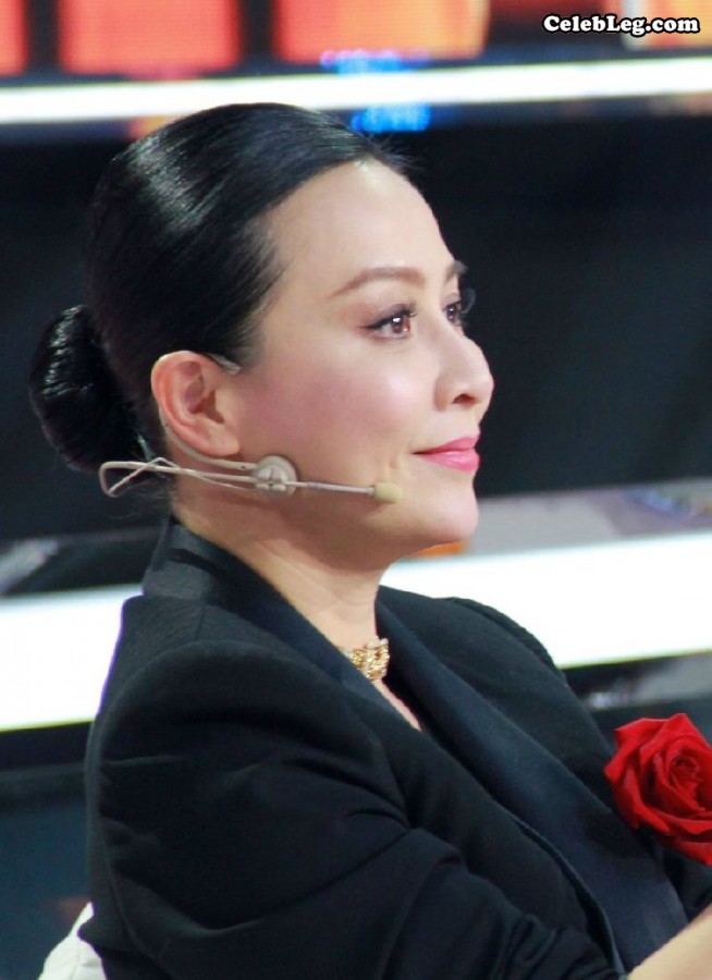 刘嘉玲西服套装高跟玉足干练比鲁豫不知道高到哪里去了(11/21)