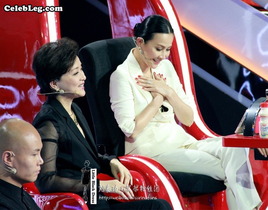 刘嘉玲和杨澜两大成熟知性女人黑白套装同台(12/26)