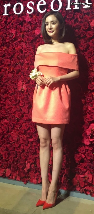 明星杨幂美腿代言Roseonly花店像一朵小玫瑰(9/27)