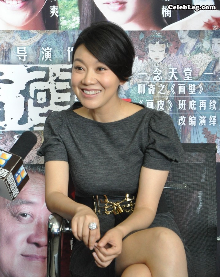 成熟明星闫妮高跟美腿交叉宣传电影画壁(2/2)