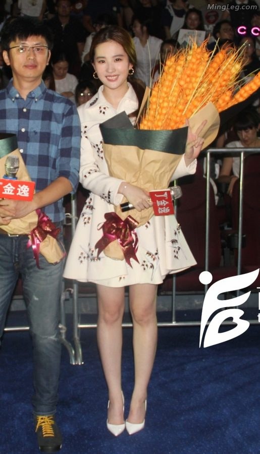 女明星刘亦菲白色高跟玉腿笔直(19/25)