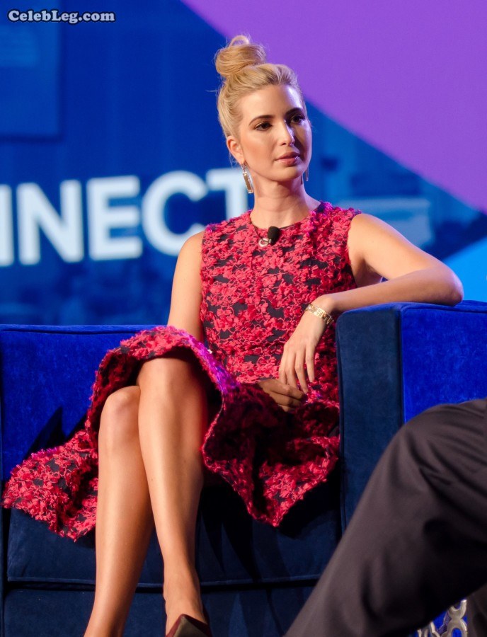 川普女儿Ivanka Trump坐姿优雅身材高挑(12/17)