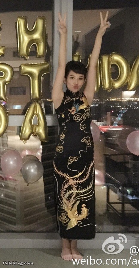 蔡少芬穿旗袍露大腿在家和老公又搂又亲(4/4)