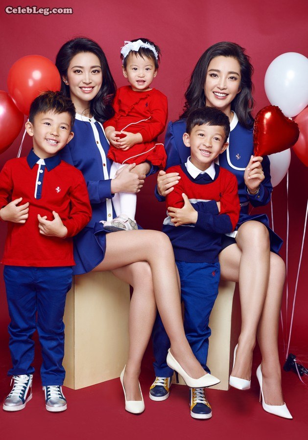 李冰冰和双胞胎妹妹李雪两双大美腿(1/2)