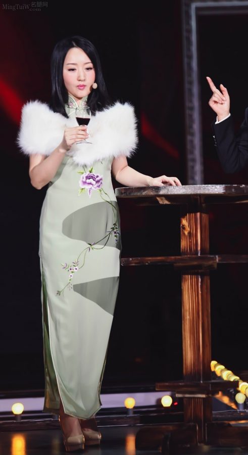 刘涛西装杨钰莹旗袍美腿共舞(5/6)