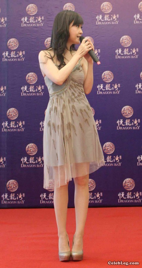 高贵的熟女周慧敏低胸裙高跟鞋彰显完美好身材(13/20)