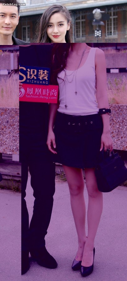  Married woman Angelababy shows off her beautiful legs and wants to collect her high heels(30/35)