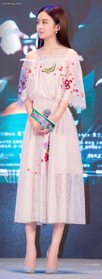 赵丽颖穿高跟鞋宣传电影好美的脚背(8/8)