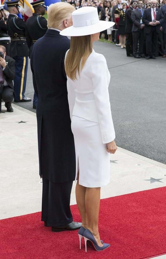 美国总统老婆Melania Trump法国总统老婆Brigitte Macron(10/14)