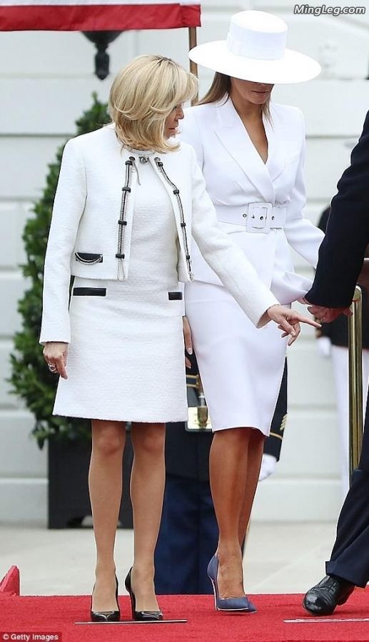 美国总统老婆Melania Trump法国总统老婆Brigitte Macron(9/14)
