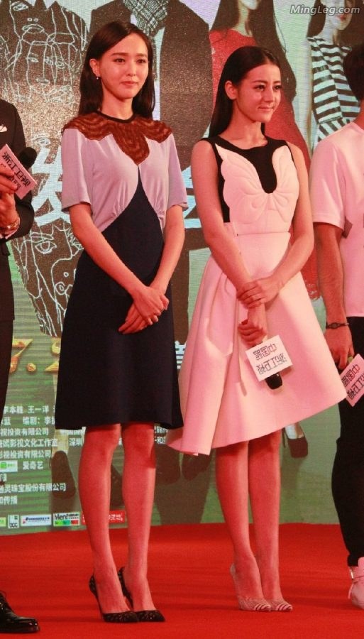 唐嫣、迪丽热巴、张雯都是美腿并排挨个来(6/14)