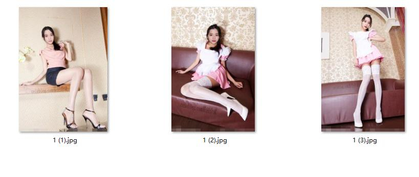 欧阳娜娜OL肉丝高跟+女仆白丝[合成](1/4)
