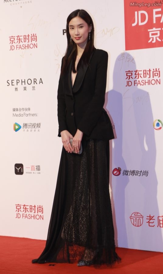 模特薛冬琪红毯上若隐若现的美腿(3/5)
