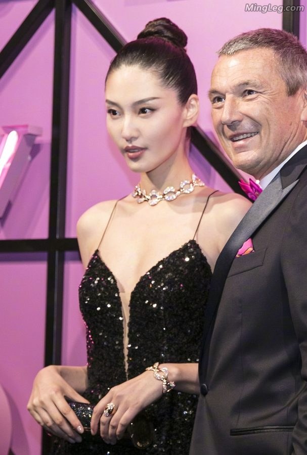 32岁超模陈碧舸低胸礼服优雅(4/8)