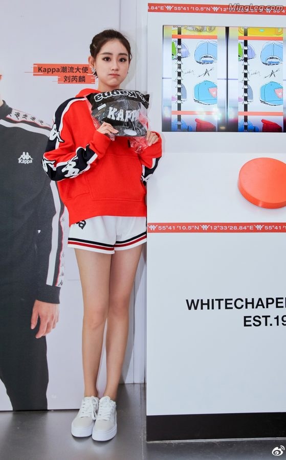 快乐又有活力的美少女祝绪丹代言Kappa(3/7)