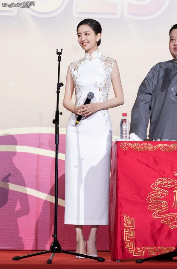 旗袍美女佟丽娅登台说相声古典美与现代美的结合体(3/5)