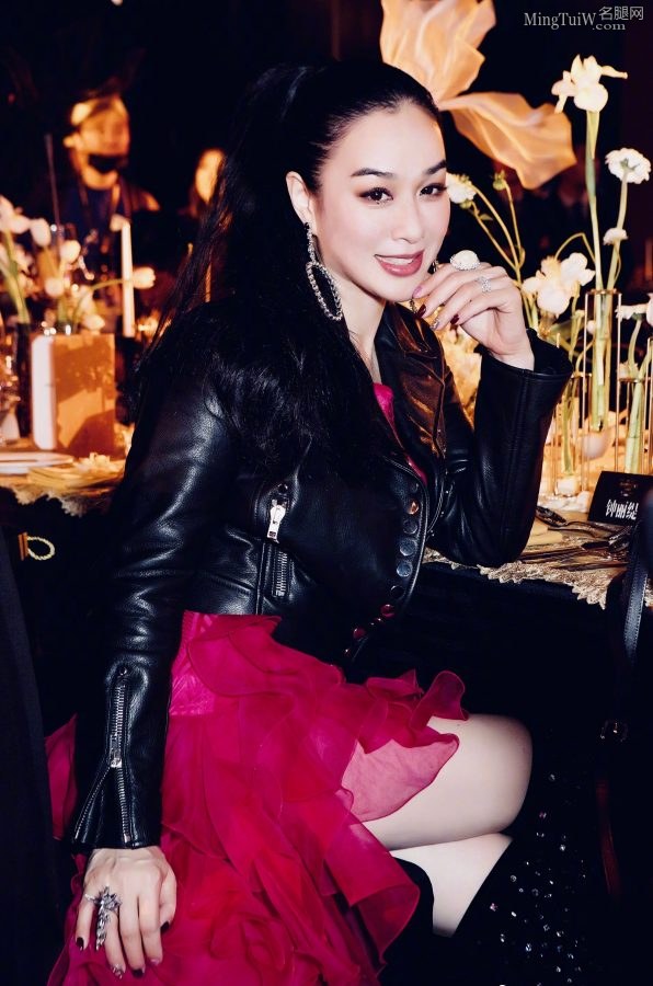 钟丽缇走红地毯红唇加上靴子美腿充满女人味(10/14)