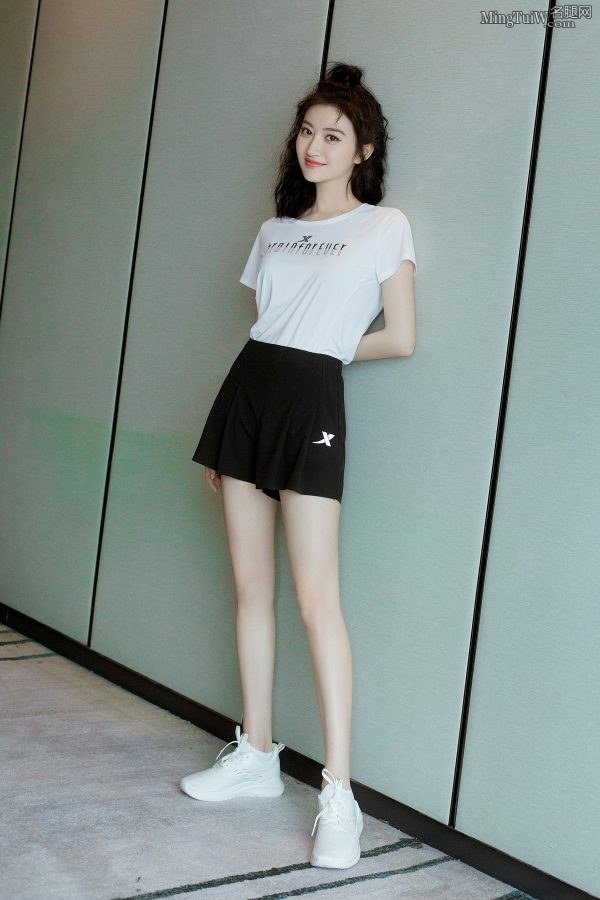 今日份运动美少女景甜看到她心情都变好了(3/12)