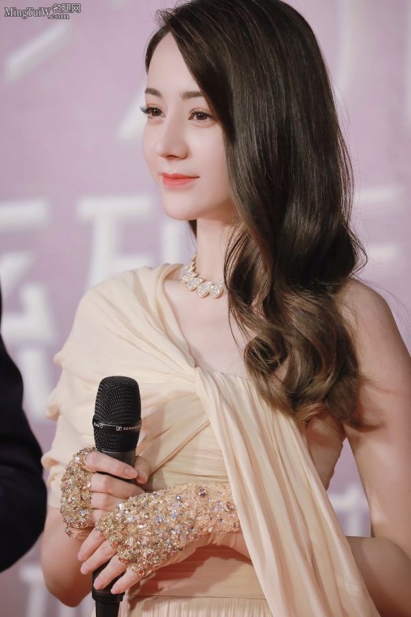 优雅的小仙女迪丽热巴长裙露腿参加颁奖礼(13/14)