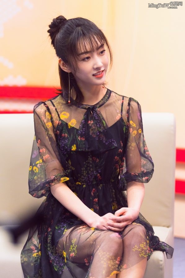 小仙女宣璐薄纱透出光滑玉腿 可惜没有照到脚(1/9)