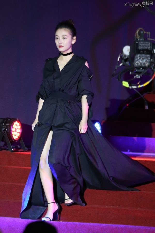 吴倩穿开叉礼服亮相红毯长腿太美丽(14/16)