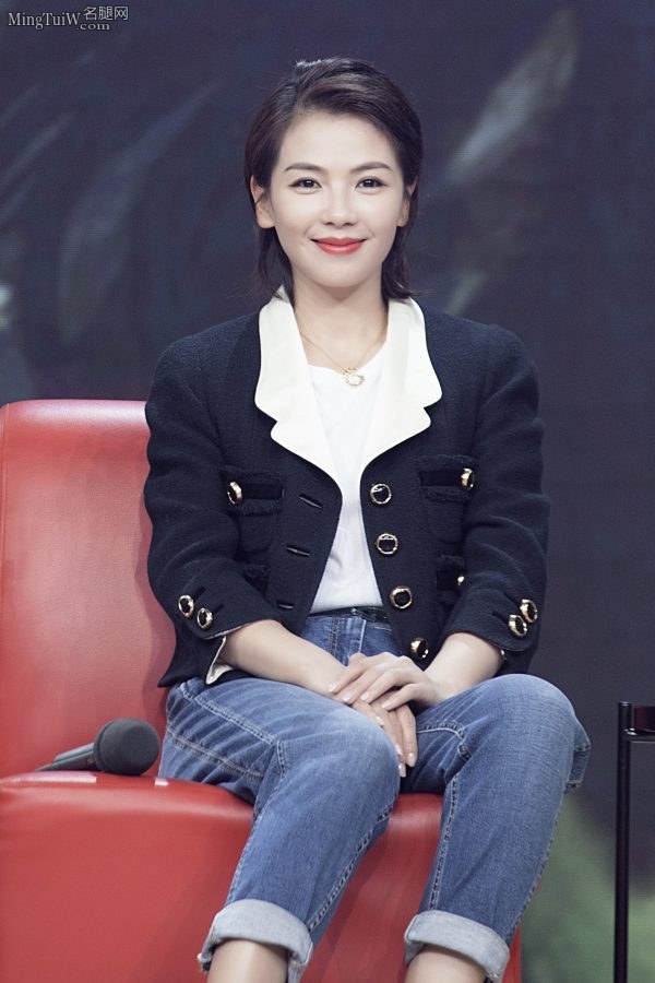 女神刘涛玉手拿话筒姿势到位 脚踩凉高跟玉趾整齐(3/6)