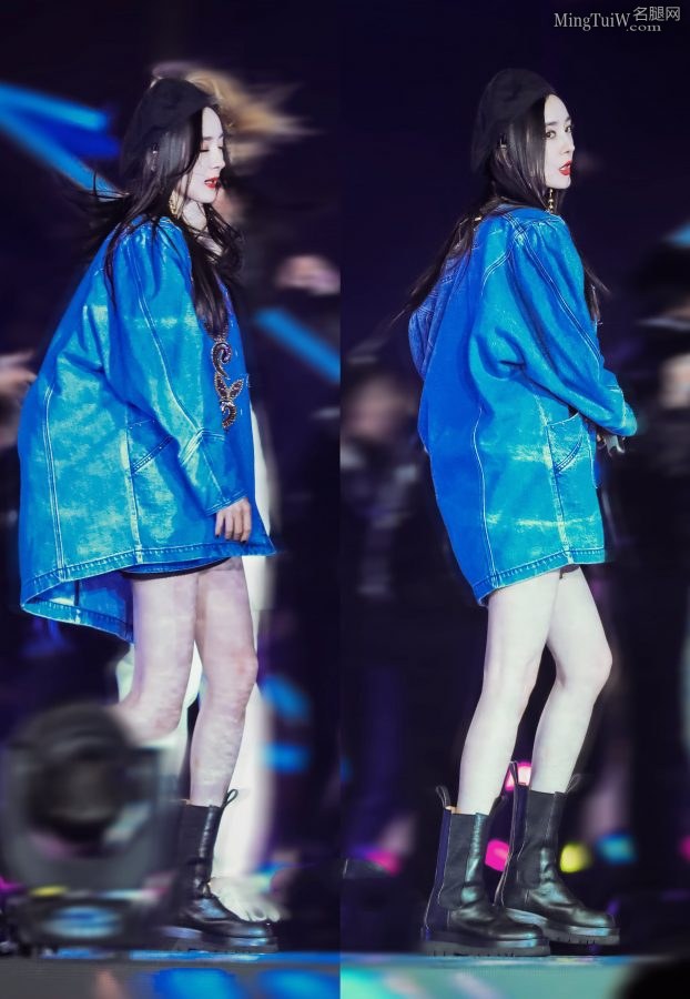 杨幂的女神Style 小皮靴贝雷帽一扭一扭真像样(23/36)