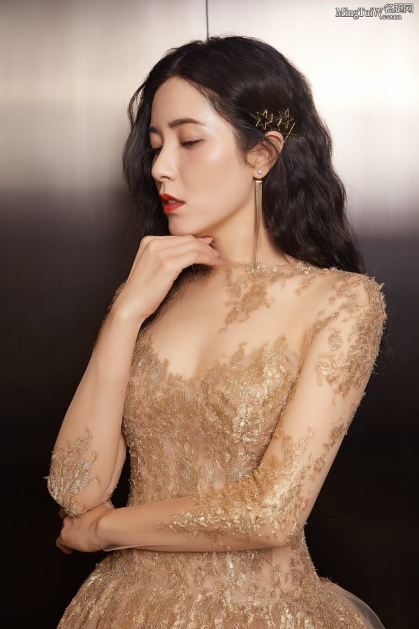 气质高贵明星曾黎穿华丽美裙拍摄质感大片(3/9)