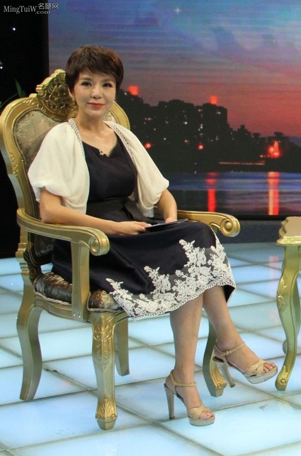 朱迅采访企业家现场秀出她的各种高跟鞋(50/63)