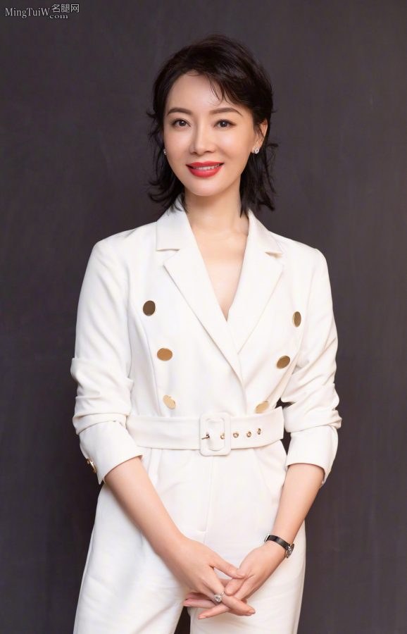 陈数长裤配尖头细高跟女强人气质(4/11)