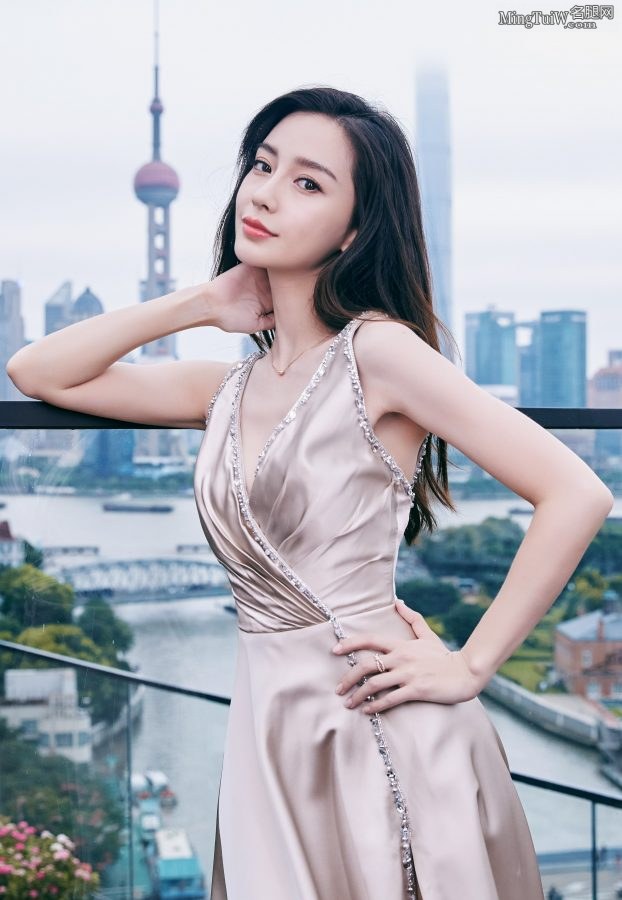 Angelababy自信展露事业线 一袭金色礼服优雅高贵(14/26)