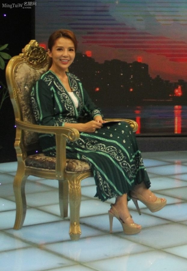 朱迅采访企业家现场秀出她的各种高跟鞋(33/63)