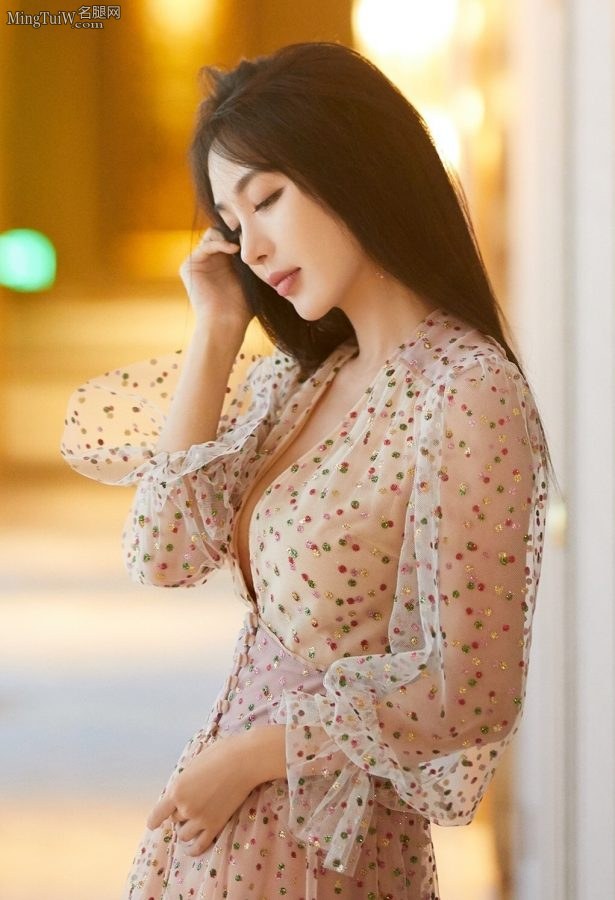 80后女演员李菲儿深V美裙自信秀奶(6/7)