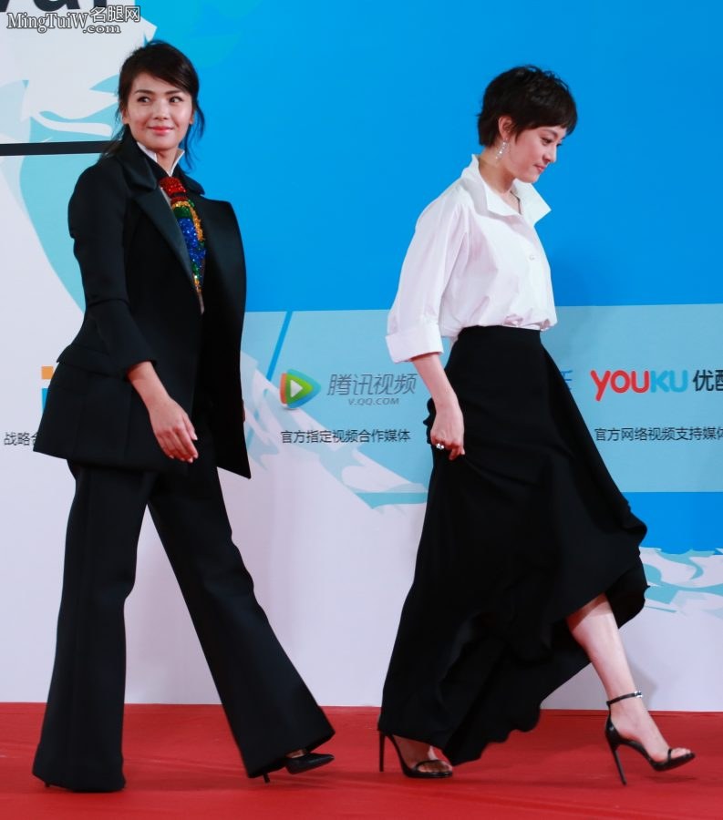 刘涛和孙俪两大成熟美女霸气走红毯 两双细高跟你爱谁(2/13)