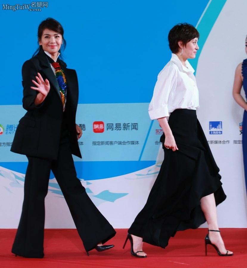 刘涛和孙俪两大成熟美女霸气走红毯 两双细高跟你爱谁(4/13)