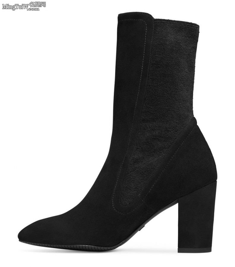 李小冉在《超级访问》节目里穿的Stuart Weitzman牌麂皮短靴(6/7)