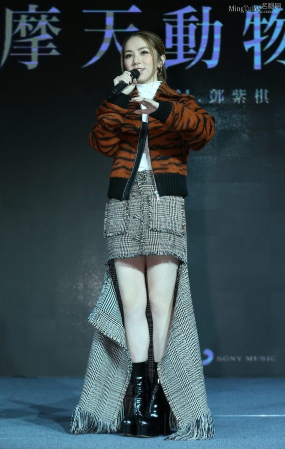 邓紫棋出席商业活动白皙美腿穿高跟短靴(6/6)