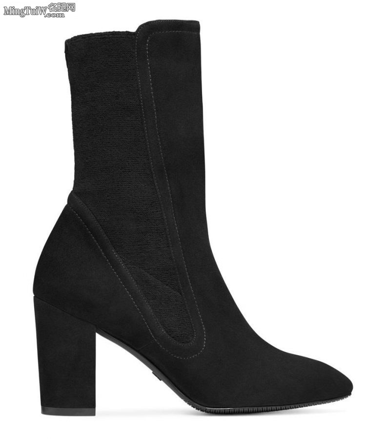 李小冉在《超级访问》节目里穿的Stuart Weitzman牌麂皮短靴(4/7)