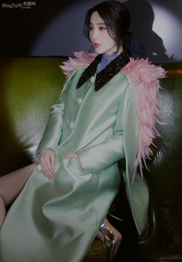 美艳魅惑的女星范冰冰脚踩银色细高跟鞋(8/10)