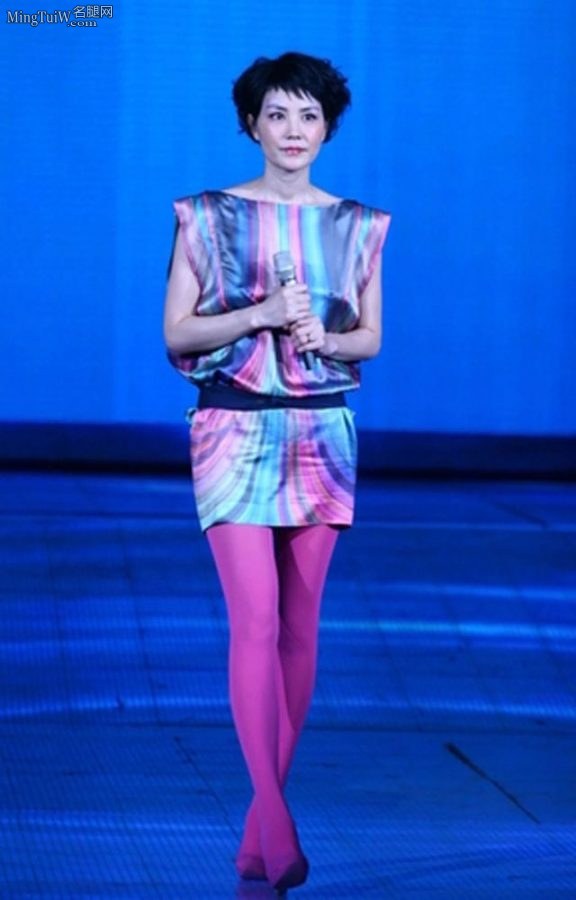春晚王菲美腿穿粉紫色丝袜演唱《传奇》（第4张/共4张）