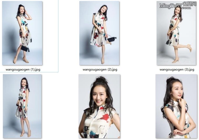 Photos of Wang Ou with a sweet smile, high heels and beautiful insteps with makeup(1/9)