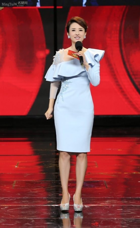 气质女主持张蕾脚踩鱼嘴高跟美丽大气(1/2)
