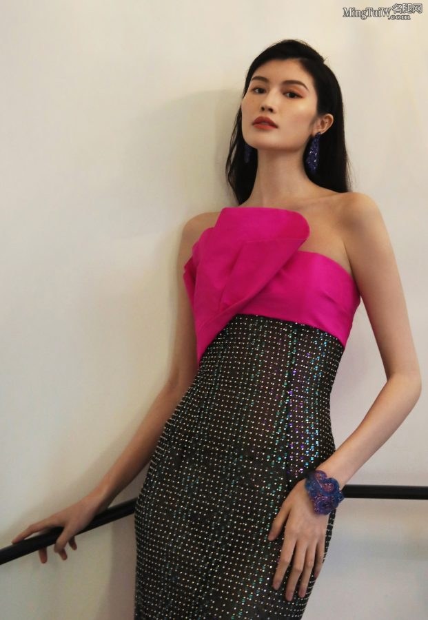 高挑的气质女模何穗半透礼服展示动人曲线(7/7)