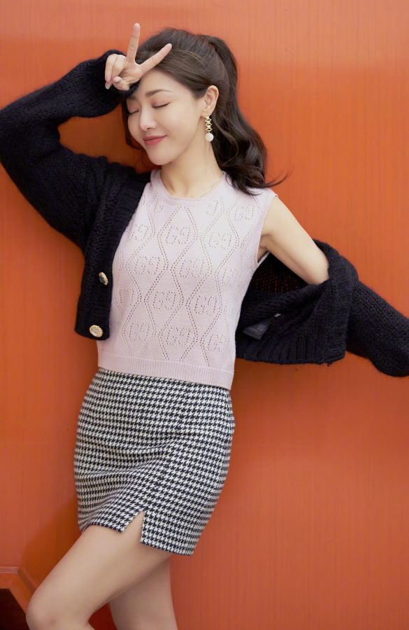 清新丽质马尾辫女孩邓家佳美腿长靴(13/15)